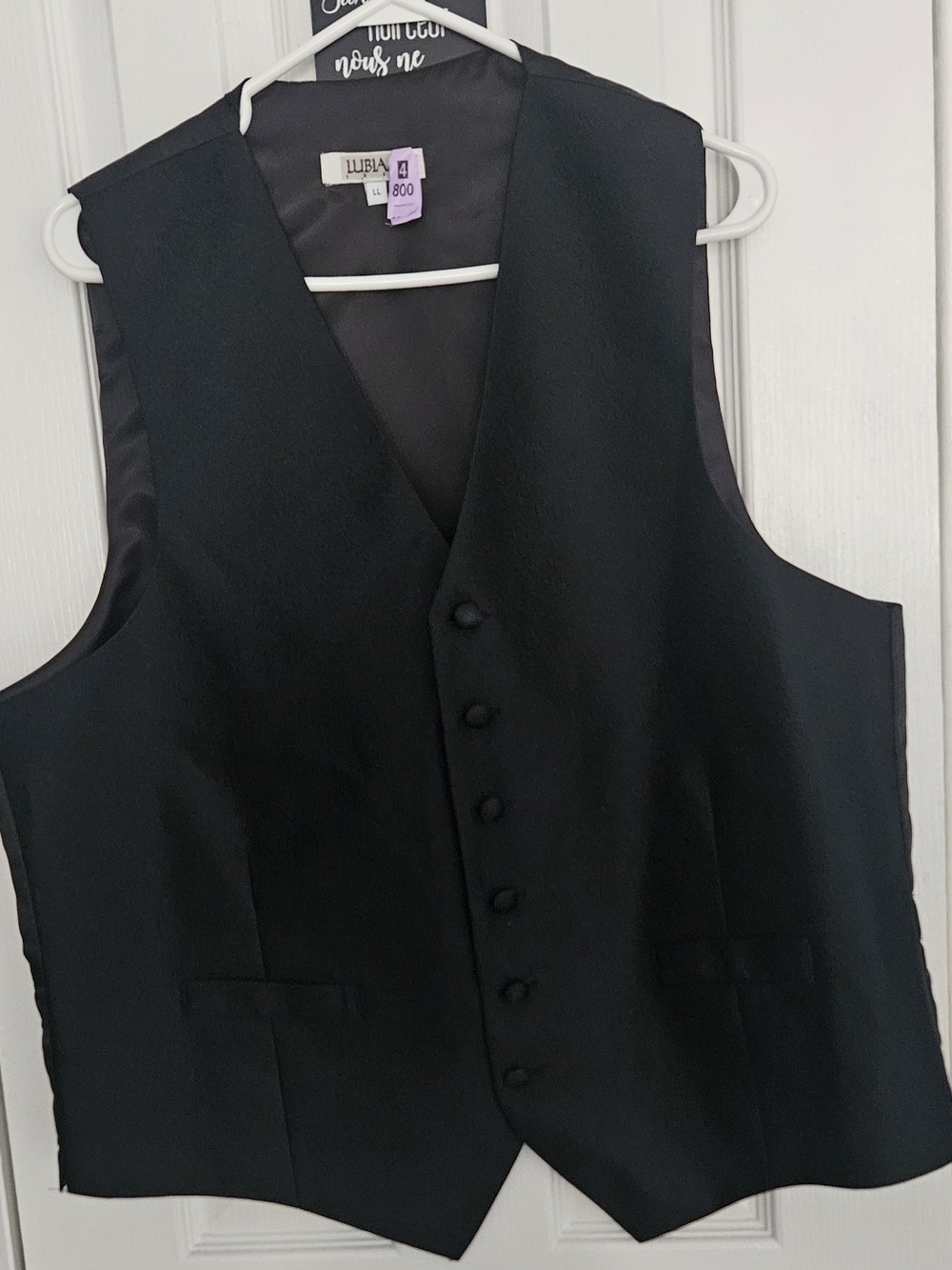 Lulu Black Button Front Vest